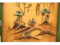 Chinoiserie Hand Paint Decorated Secretary Bookcase, Ca. 1920 Or Earlier