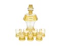 Eight Piece Glass Decanter And Spirit Glasses Set