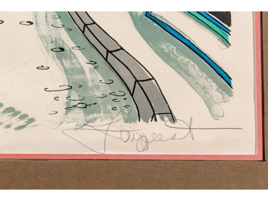 Jaquest Aka Tom Wood, Pencil Signed Publishers Proof Print, 