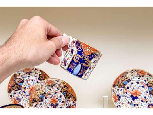 Semi Antique Collection Of English Imari Pattern Ceramics