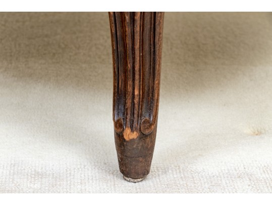 Quality French Louis XV Style Leather Upholstered Bergere