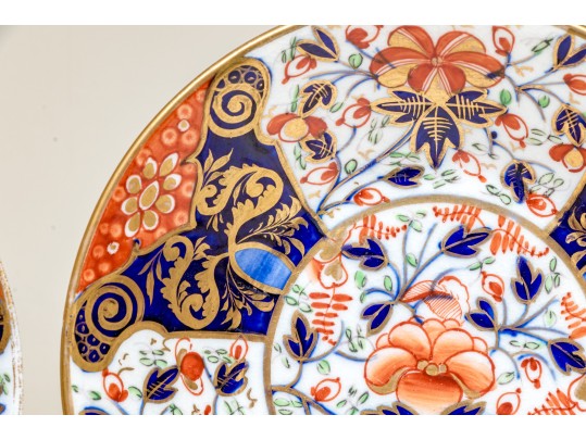 Semi Antique Collection Of English Imari Pattern Ceramics