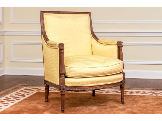 Handsome French Louis XVI Style Bergere