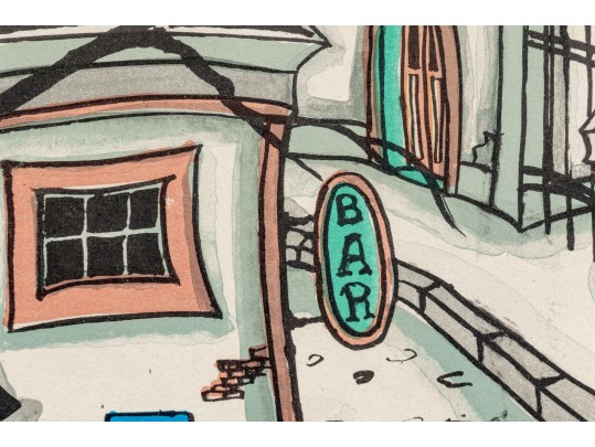 Jaquest Aka Tom Wood, Pencil Signed Publishers Proof Print, 