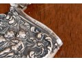 Antique Neoclassical Sterling Silver Match Strike Case, .87 OZT
