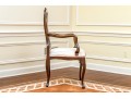 Stunning Vintage Queen Anne Style Mahogany Armchair