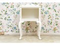 Vintage Louis XV Style White Finished Side Table