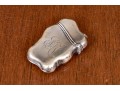 Antique Neoclassical Sterling Silver Match Strike Case, .87 OZT