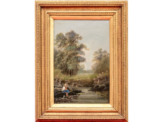 W. Williams, Antique Oil On Canvas 