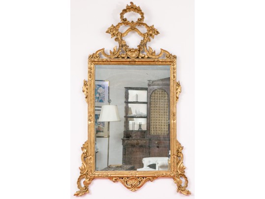 Sensational Rococo Style Ornately Carved Gilt Mirror