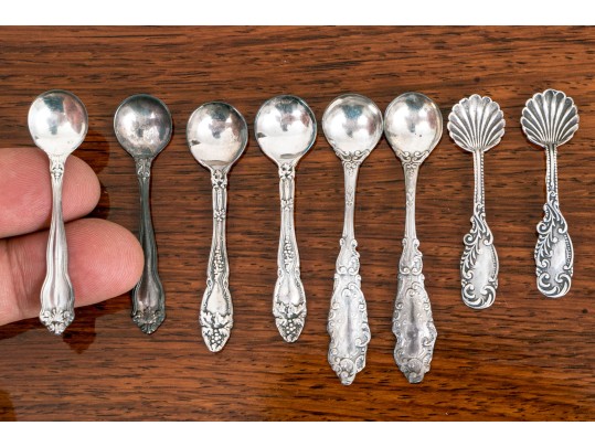 Grouping Of Salt And Sugar Spoons, .74 OZT