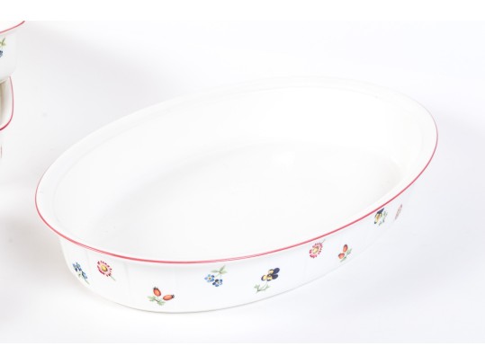 Six Villeroy And Boch ‘Petite Fleur’ Baking Dishes