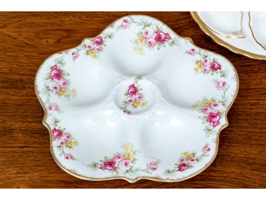 An English, Mintons And French, Limoges Oyster Plates