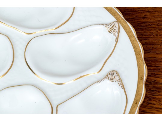 An English, Mintons And French, Limoges Oyster Plates