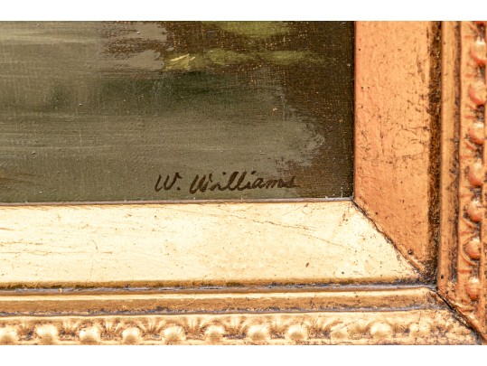 W. Williams, Antique Oil On Canvas 