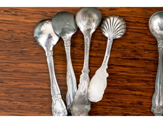 Grouping Of Salt And Sugar Spoons, .74 OZT