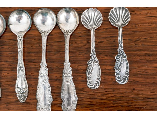 Grouping Of Salt And Sugar Spoons, .74 OZT