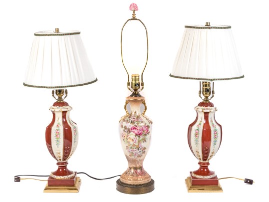 Collection Of Three Table Lamps