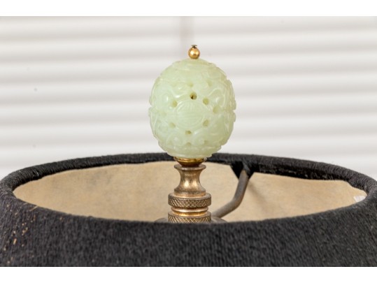 Pair Of Chinese Famille Noire Porcelain Vases, Mounted As Table Lamps