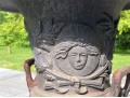 Pair Of Vintage Iron Neoclassical Garden Urns