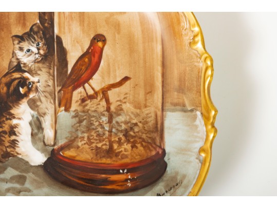 Artist Signed Limoges Orleans Decorative Charger