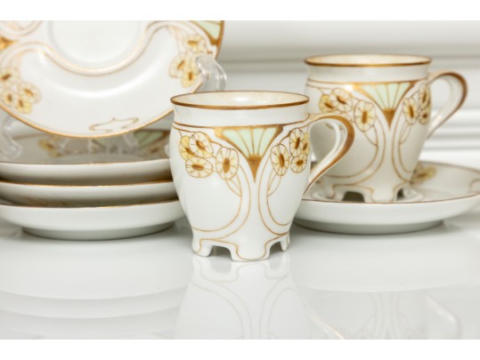Antique KPM Demitasse Porcelain Set