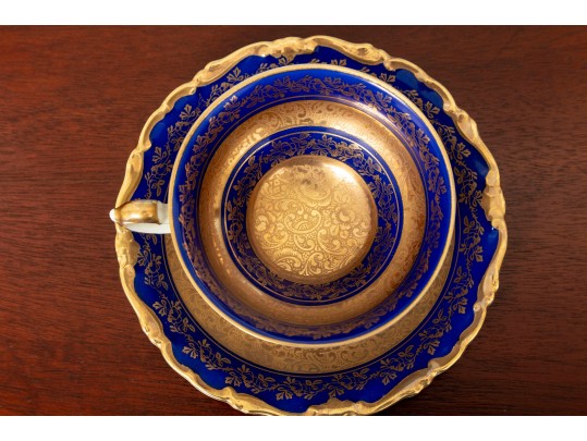 Mixed Antique Porcelain Teacups & Saucers