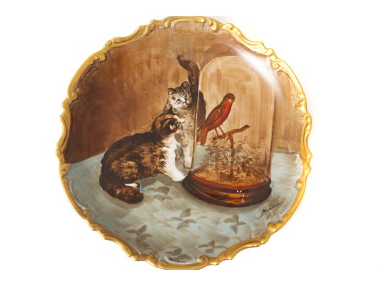 Artist Signed Limoges Orleans Decorative Charger