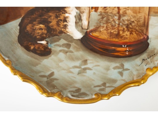 Artist Signed Limoges Orleans Decorative Charger