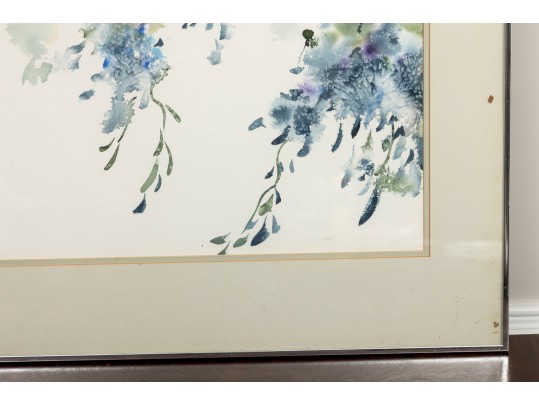 Barbara Hagan (American, B. 1938) Original Floral Watercolor 