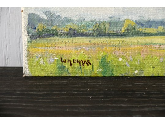 William A. Drake (1891-1979) Oil On Masonite Landscape - Unframed