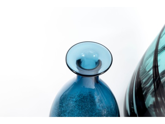 Trio Of Murano Style Glass Vases