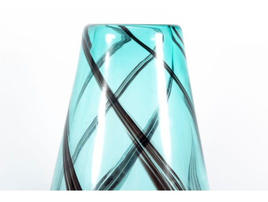 Trio Of Murano Style Glass Vases