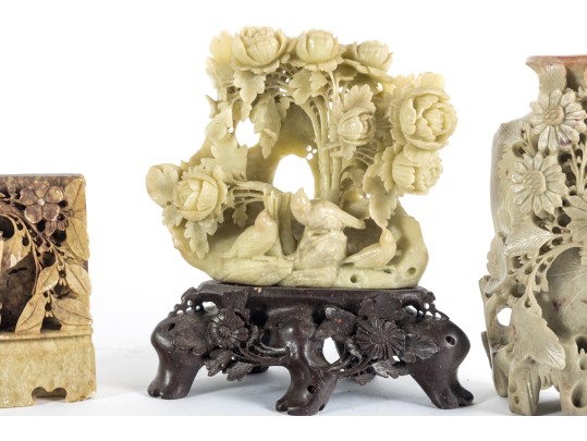 20th Century Chinese Soapstone Carvings 