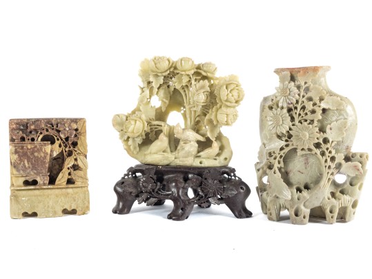 20th Century Chinese Soapstone Carvings 