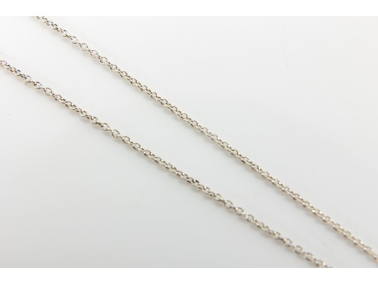 Tiffany & Co. Square Notes Sterling Silver Pendant Necklace