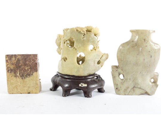 20th Century Chinese Soapstone Carvings 