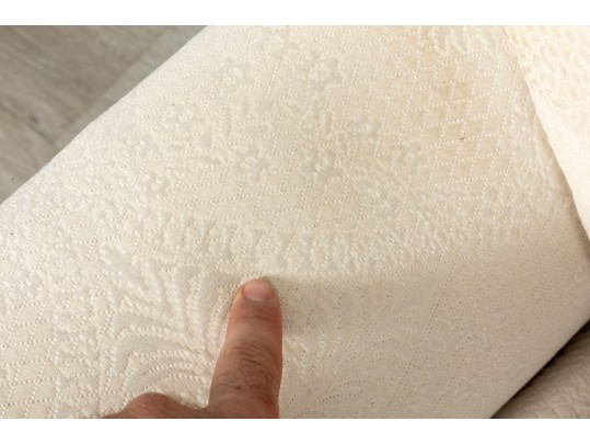 Custom Ethan Allen Transitional Sofa In White