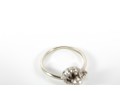 14K White Gold & Diamond Ring (Size 6.25)