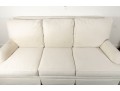 Custom Ethan Allen Transitional Sofa In White