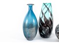 Trio Of Murano Style Glass Vases