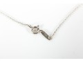 Tiffany & Co. Square Notes Sterling Silver Pendant Necklace