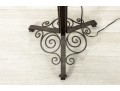 Vintage Iron Torchiere Floor Lamp