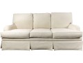 Custom Ethan Allen Transitional Sofa In White