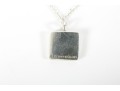 Tiffany & Co. Square Notes Sterling Silver Pendant Necklace