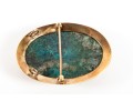 Vintage 14k Green Chrysocolla Brooch Pendant