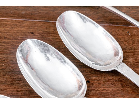 Lot Of Antique Spoons Including English Britannia Circa 1703 And Sterling 1835