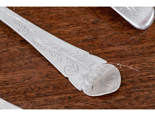 Lot Of Antique Spoons Including English Britannia Circa 1703 And Sterling 1835