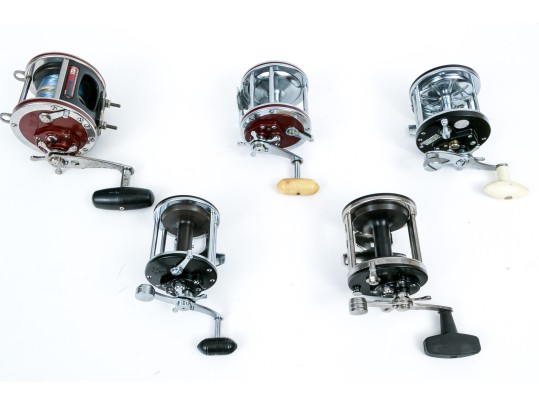 Collection Of Vintage Conventional Fishing Reels
