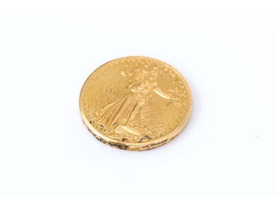 1908 22K Miniature Saint Gaudens Gold Replica Medallion